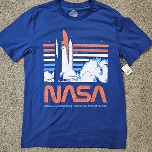 MAD Engine Blue NASA Shuttle Graphic Tee